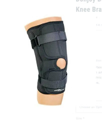 DonJoy Drytex Economy Hinged Knee Brace-Wrap-Popliteal Cutout
