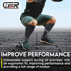 Compression Sleeve Leg Calf Brace Support Socks Sport Gym Pain Relief Men Womens