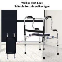 Foldable Walker Seat Strong Load Bearing Easy Installation For Elderly UPP