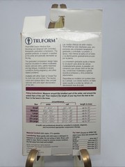 Truform 8865-BG Compression Stockings Below Knee Closed Toe 20-30 mmHg Beige XL