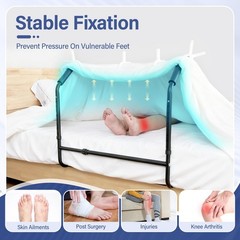 Jfnoraiva Blanket Lifter For Feet Under Mattressheight Width Adjustable Bed