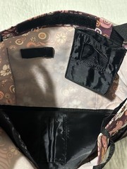 RMS Royal Medical Solutions Walker Rollator Bag Burgandy Floral 17” X 10”