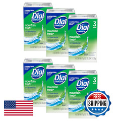 Dial Mountain Fresh Antibacterial Deodorant Bar Soap 3 4 Oz Soap Bars Packs Of 6