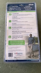 FOLDING CAN REVERSIBLE QUAD BASE RIGHT & LEFT HANDED 300 LBS – BRAND NEW