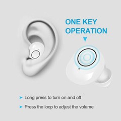 JINGHAO 1 Pair Hearing Aids Hearing Amplifier In Ear Enhancer Voice White US