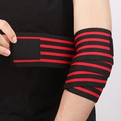 Elasticated Power Weight lifting Elbow Sleeve Brace Wrap Band Adjustable Support