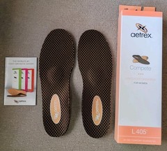 Aetrex L405 Womens Compete Lynco Orthotics Metatarsal Med/High Arch Support SZ 8