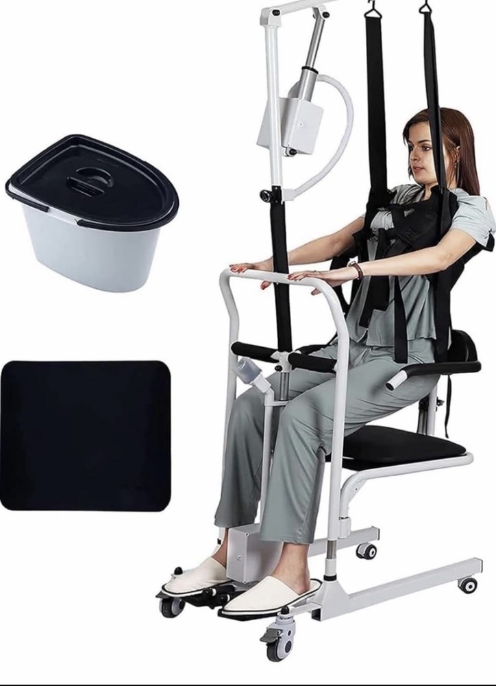 ✅Patient Lift Electric For Home with Commode, Patient Transfer Lifts Load 330 lb