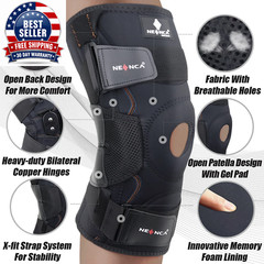 Hinged Knee Brace for Knee Pain with Side Stabilizers Women Men Knee Pad Meniscu