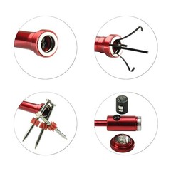 with Magnetic Bright LED Light,24.4in Long Magnetic Claw Grabber Pickup Tool