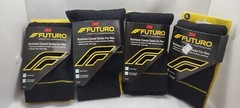 Futuro Large Moderate Compression Business Casual Socks For Men 4 Pk Black