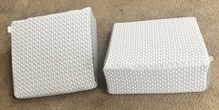 2 Brentwood Home Wedge Pillows 10” – Gray 24x24x10 Medium Firm