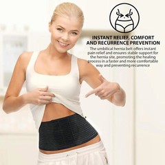 Umbilical Hernia Belt for Men and Women Compression Abdominal Support Binder