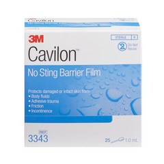 Cavilon Barrier Film, 1.0 mL Wand, Alcohol Free, No Sting, Box of 25