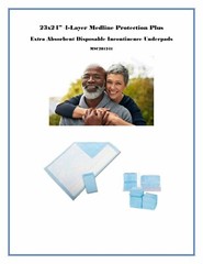 200ct 23×24″ EXTRA ABSORB Medline Pro Plus Deluxe Grade Disposable Underpads