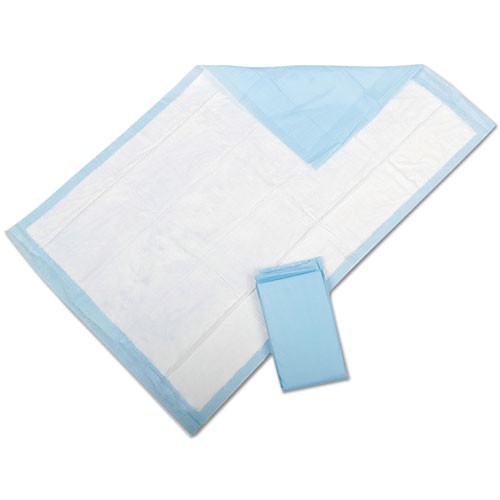 Medline Protection Plus Disposable Underpads, 23×36, Blue, 25/Bag, 6 Bag/Carton