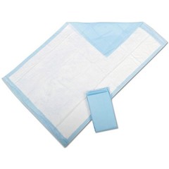 Medline Protection Plus Disposable Underpads, 23×36, Blue, 25/Bag, 6 Bag/Carton
