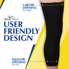 Lightweight Knee Brace Undersleeve with Closed Patella by Brace Direct
