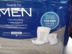 Men’s Maximum Absorbency Incontinence Guards 52 Ct