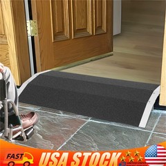 80×40 cm Wheelchair Ramp Door Threshold Aluminium Alloy Safety Non-Slip Ramp