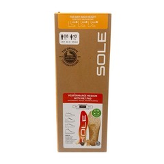 SOLE Performance Medium Orthotic Insoles Men 8 Women 10 Heat Moldable