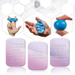 Hand Therapy Putty Blue Firm Resistance Rehab Exerciser 1 lb Container