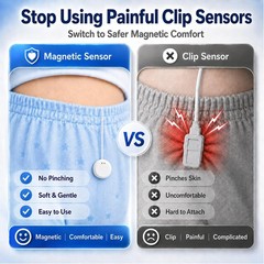 Rechargeable Wireless Bedwetting Alarm for Kids, Magnetic Receiver, 7 Ringtones,