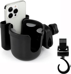 Walker Cup Holder with Hook Set, Wheelchair Cup Holder, Stroller Cup Holder, Uni
