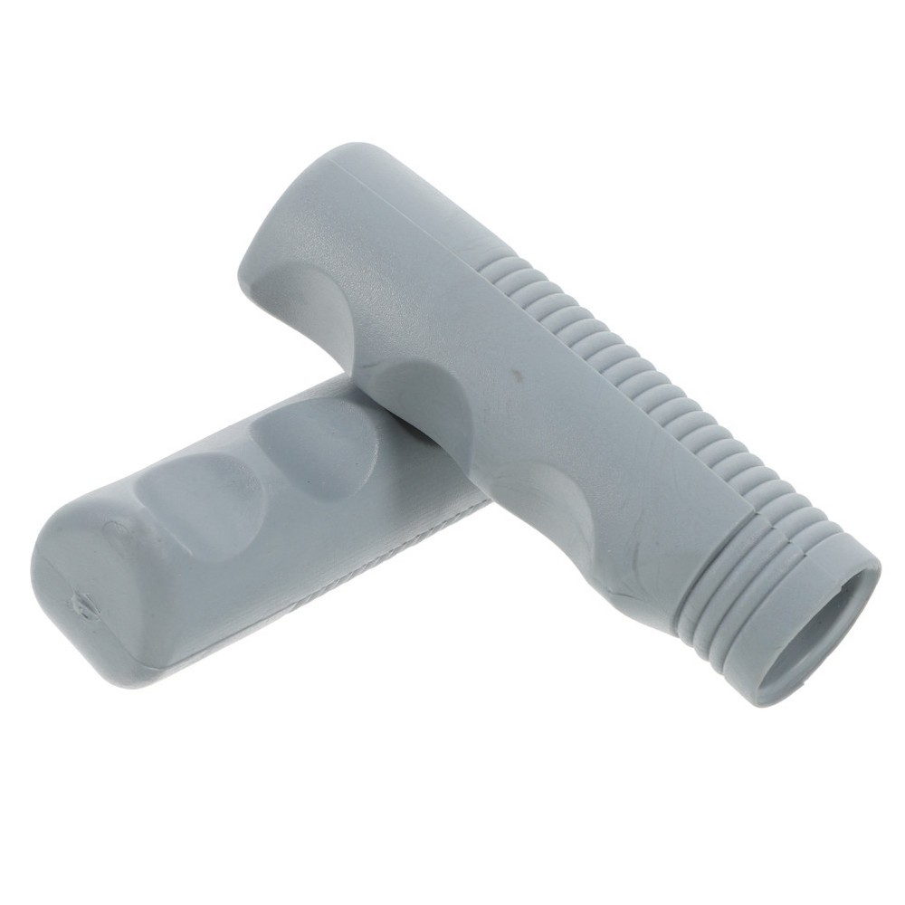 2Pcs Versatile Grey PVC Wheelchair Handle Grips for Comfortable Longterm Use