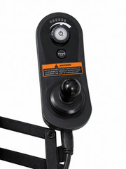 Merits Vision Sport Electric Power Wheelchair, Joystick, 4-Wheel, Black/Blue