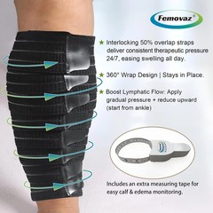XL Adjustable Calf Compression Wrap Lymphedema Edema CVI Swelling Relief