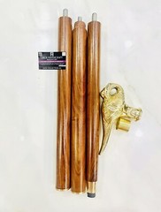 Antique Handle Hercule Poirot Swan Style Brass Walking Stick