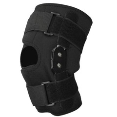 Knee Brace Compression Sleeve Hinged Joint Support Open Patella Stabilizer Wrap