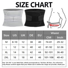 Adjustable Lumbar Support Lower Waist Back Belt Brace Pain Relief Men and Women