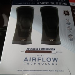 Copper Fit, 2 Pack – Elite Air Knee Sleeve S/M 12″-16″ Advanced Compression
