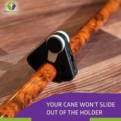 Cane Holder for Walking Sticks, Canes & Crutches – 2 Pack