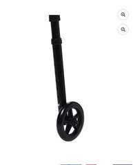 Black Foldable Adjustable Height 2-Wheel Walking Frame Walker 350 lb Capacity