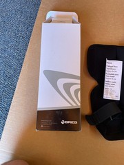 Breg Econ Hinged Knee Brace Large L Wraparound Open Back Black Orthopedic 11214