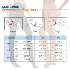 Pantyhose Compression Stockings 30-40 mmHg Relief Medical Supports Therapy Vein