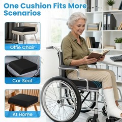 Maintain Comfort with High-Density Cooling Gel Cushion for Extended Sitting