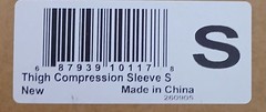 BODYPROX Thigh Compression Sleeves-Small-1 Pair-NEW IN ORIG BOX