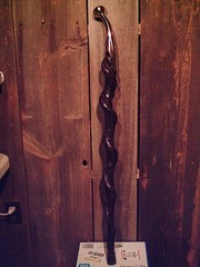 brass HAME handle walking stick cane vine spiraled shaft custom made in the USA