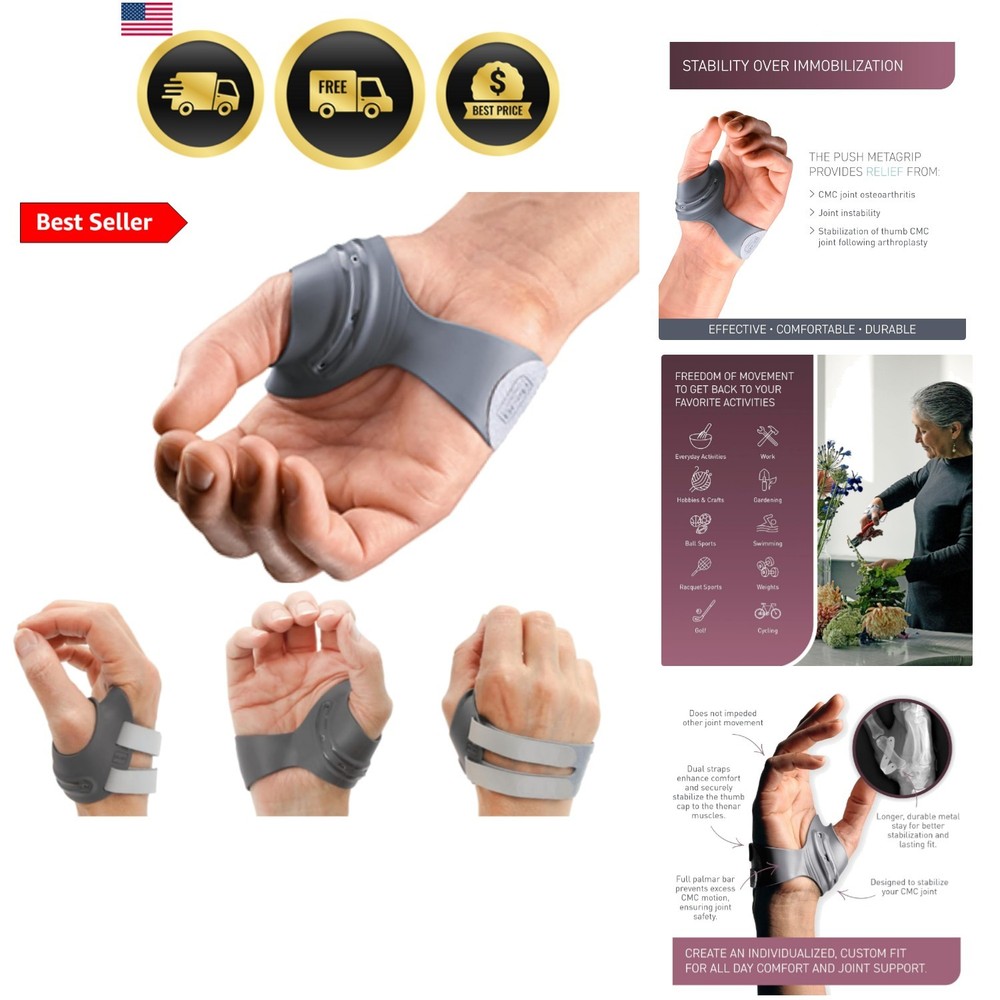 MetaGrip CMC Thumb Brace for Arthritis Pain Relief | Thumb Stabilizer & Suppo…