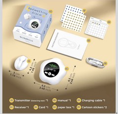 Bedwetting Enuresis Alarm Wireless for Boys and Girls, Compact & Comfortable NEW