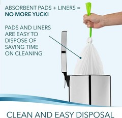 Convenient Commode Liners & Absorbent Pads Set – Leak-Proof for Safe Disposal