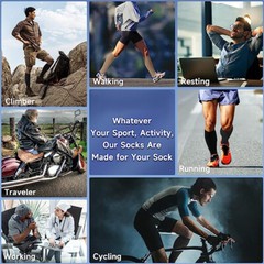 Zipper Pressure Compression Socks Pain Relief Calf Leg Foot Support Stocking US