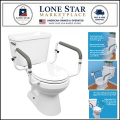 Alloy Steel Toilet Safety Frame: Easy Install & Comfortable Support for Seniors