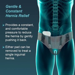 TYNOR Hernia Belt, for Abdominal Support |Adjustable Belt Pack of 1(Grey-medium)