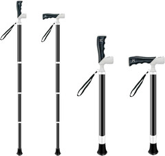 Adjustable Foldable Walking Cane for Seniors Lightweight Telescopic Hiking Stick