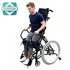 Custom Stand-Up Wheelchair – Manual Pin-Lock System, Lightweight, Foldable, Made